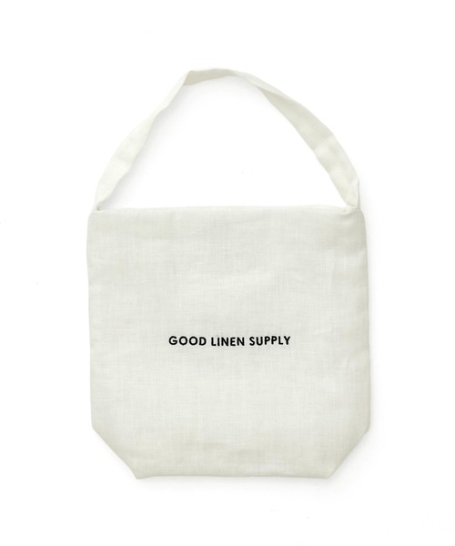 HIGHTIDE（ハイタイド）の「GOOD LINEN SUPPLY KITCHEN TOWEL SATIN グッドリネンサプライ トートバッグ ミニ（トートバッグ・レディース・ホワイト/ナチュラル・FREE）」の5枚目の写真