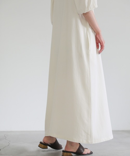 select MOCA(セレクトモカ)の「2022 SS パフスリーブフロントボタンロングワンピース(ワンピース・レディース・ホワイト/ブラック・FREE)」の9枚目の写真