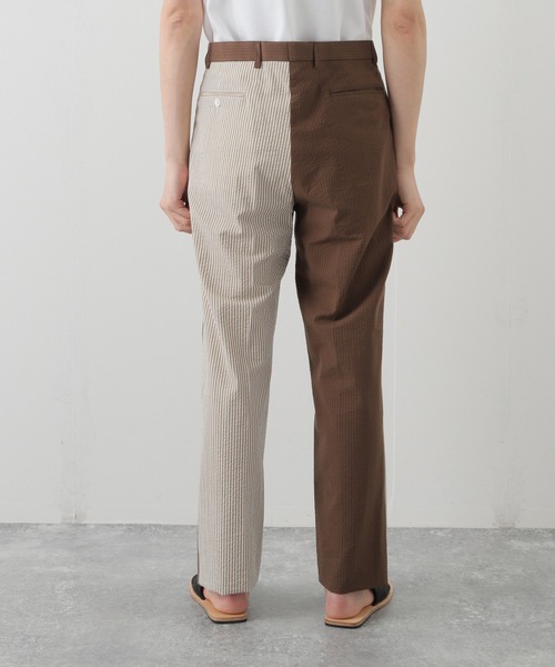 BARRY BRICKEN（バリーブリッケン）の「【BARRY BRICKEN / バリーブリッケン】別注２タックサッカートラウザース（スラックス・メンズ・ネイビー/ブラウン・34/32/30）」の9枚目の写真