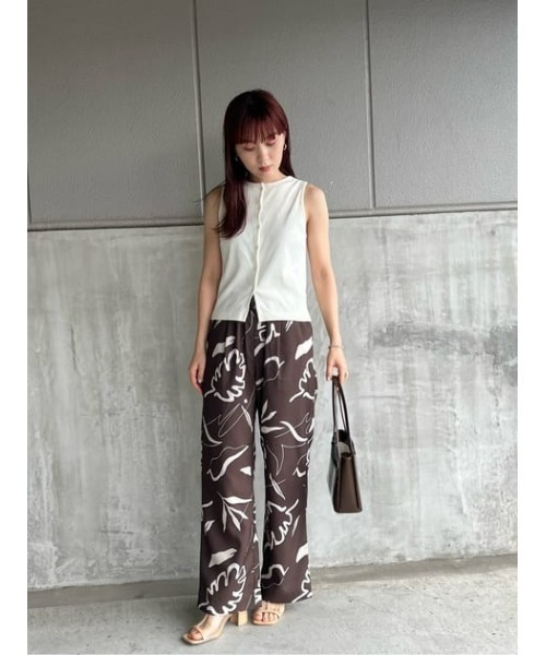 MOUSSY(マウジー)の「FRONT BUTTON RIB トップス(タンクトップ・レディース・ブラック/ネイビー/オフホワイト/ライトグリーン・1/2)」の21枚目の写真