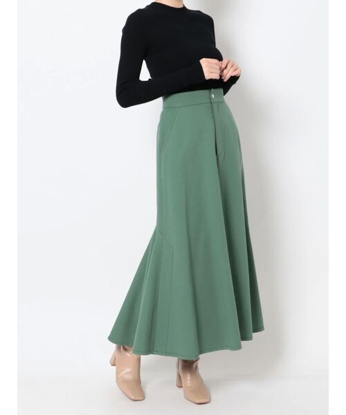 LAGUNAMOON(ラグナムーン)の「バックボリュームフレアースカート(スカート・レディース・ブラック/ベージュ/グリーン・SMALL/MEDIUM)」の11枚目の写真