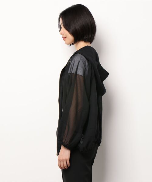 zootie（ズーティー）の「シアーブルゾン［フーディー］（ブルゾン・レディース・ブラック/グレイッシュベージュ・フリー）」の15枚目の写真