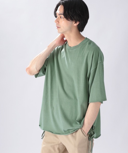 セール】両脇レースアップTシャツ（Tシャツ/カットソー）｜niko