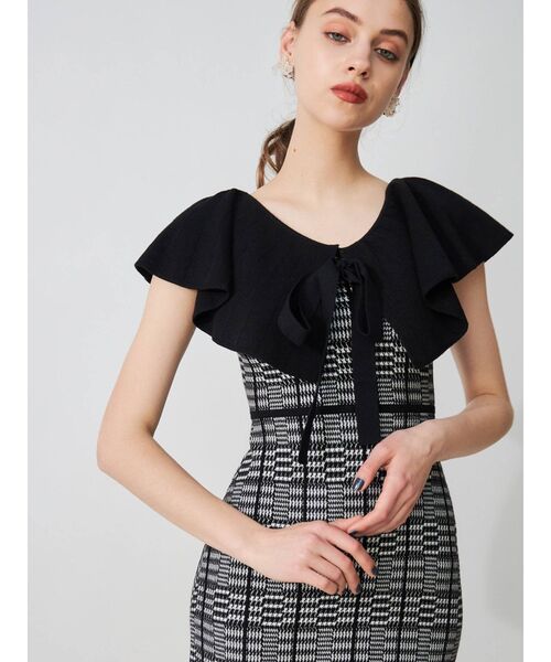 MERCURYDUO(マーキュリーデュオ)の「ビックカラーチェックジャガードニットワンピース(ワンピース・レディース・その他1・SMALL/MEDIUM)」の5枚目の写真