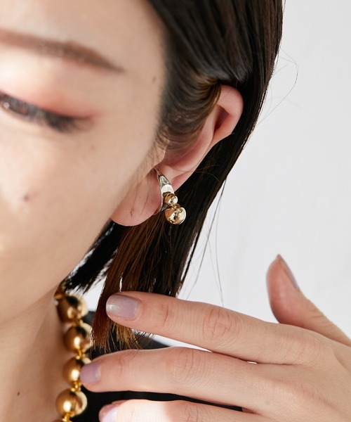 ear PAPILLONNER(イアパピヨネ)の「ニコボールリング(リング・レディース・シルバー/ゴールド・FREE)」の10枚目の写真