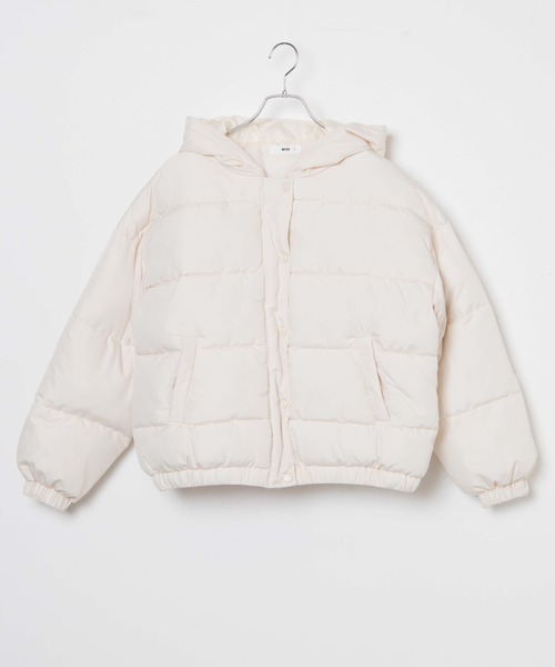 WEGO（ウィゴー）の「WEGO/【WEB先行販売】フードエコダウンジャケット（ダウンジャケット/コート・レディース・ブラック/アイボリー/ライトブラウン・FREE）」の21枚目の写真