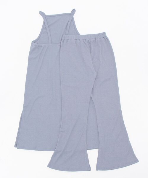 Settimissimo（セッティミッシモ）の「テレコリブパンツセットアップ（ワンピース・レディース・ブラウン/グレー/ブルー・FREE）」の4枚目の写真