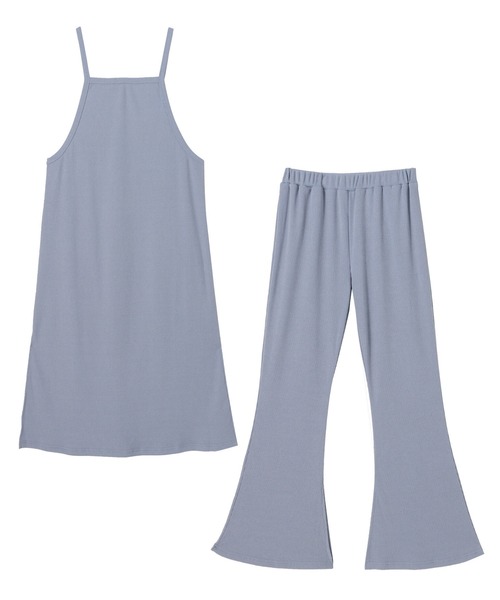 Settimissimo（セッティミッシモ）の「テレコリブパンツセットアップ（ワンピース・レディース・ブラウン/グレー/ブルー・FREE）」の6枚目の写真