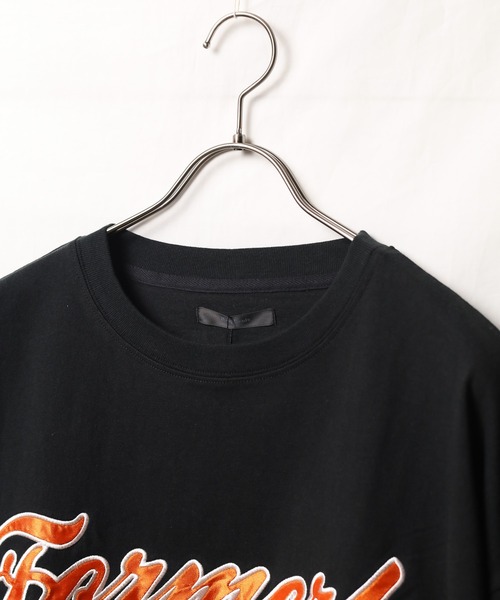 Bling Leads(ブリングリーズ)の「/Bling leads/ワッペンオーバーサイズTシャツ(Tシャツ/カットソー・メンズ・ホワイト系1/ホワイト系2/スミクロ/グレイッシュブルー/ブルー系1/ブルー系2/ダークグリーン・MEDIUM/LARGE)」の22枚目の写真