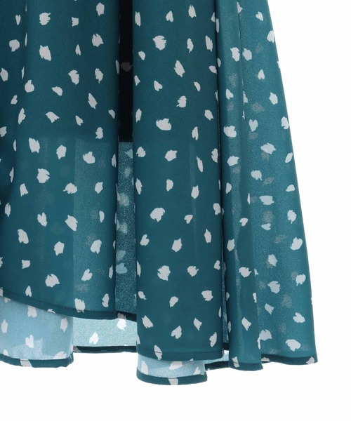 31 Sons de mode（トランテアン　ソン　ドゥ　モード）の「レオパードプリントスカート（スカート・レディース・グリーン/ブラウン/クリーム・36/38）」の15枚目の写真