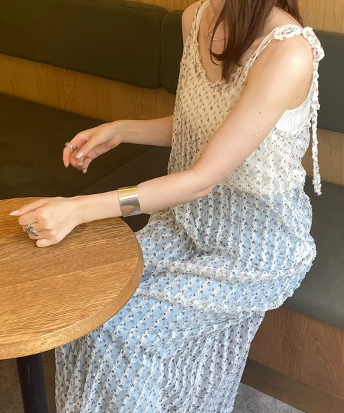 LE MORE(リモア)の「チュールリボンキャミワンピース(ワンピース・レディース・ブラック/アイボリー・FREE)」の19枚目の写真