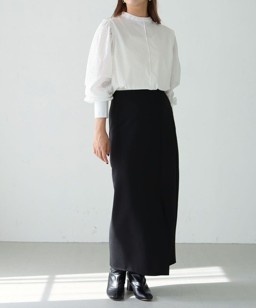 HER CLOSET(ハークローゼット)の「【shemoshelly】刺繍レーススリーブ ブラウス(シャツ/ブラウス・レディース・オフホワイト/ブラック・M)」の14枚目の写真