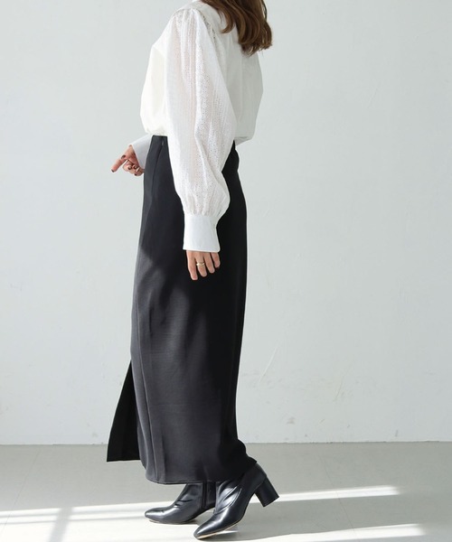 HER CLOSET(ハークローゼット)の「【shemoshelly】刺繍レーススリーブ ブラウス(シャツ/ブラウス・レディース・オフホワイト/ブラック・M)」の16枚目の写真