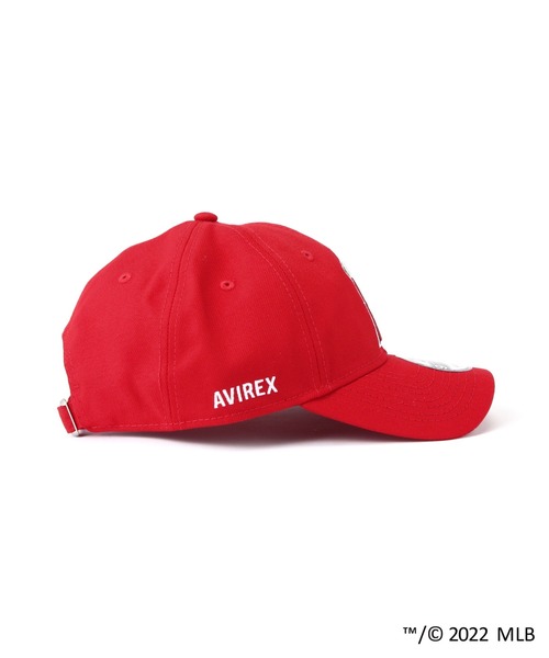 AVIREX(アヴィレックス)の「【× NEW ERA】MLB × AVIREX 9サーティ エンジェルス ベースボール キャップ / 9THRTY ANGELS BASEBALL CAP(キャップ・レディース・レッド・F)」の6枚目の写真