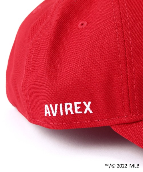 AVIREX(アヴィレックス)の「【× NEW ERA】MLB × AVIREX 9サーティ エンジェルス ベースボール キャップ / 9THRTY ANGELS BASEBALL CAP(キャップ・レディース・レッド・F)」の8枚目の写真