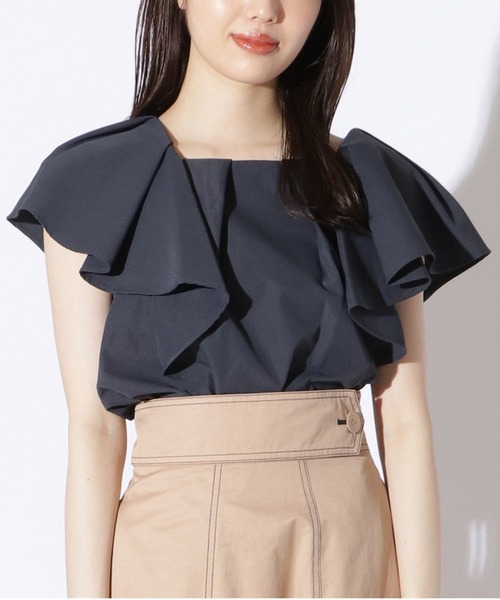 REDYAZEL（レディアゼル）の「バックリボンブラウス（シャツ/ブラウス・レディース・ネイビー/オフホワイト/ブルー・SMALL/MEDIUM）」の2枚目の写真