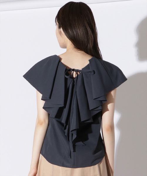 REDYAZEL（レディアゼル）の「バックリボンブラウス（シャツ/ブラウス・レディース・ネイビー/オフホワイト/ブルー・SMALL/MEDIUM）」の20枚目の写真