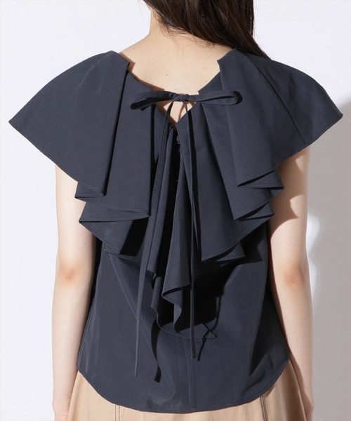 REDYAZEL（レディアゼル）の「バックリボンブラウス（シャツ/ブラウス・レディース・ネイビー/オフホワイト/ブルー・SMALL/MEDIUM）」の12枚目の写真