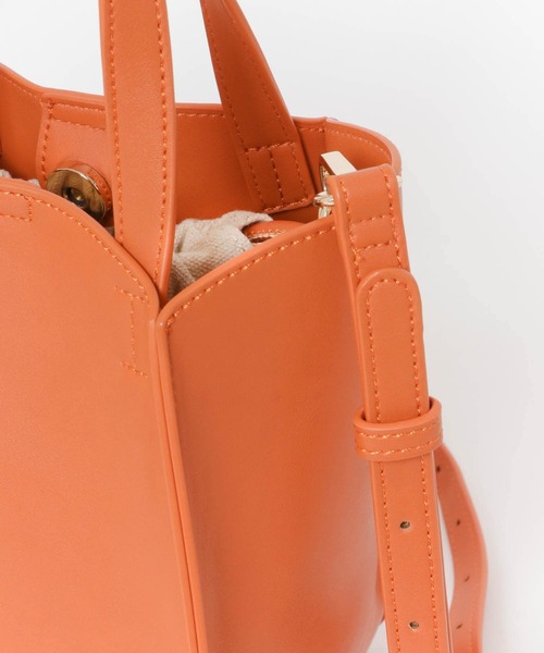URBAN RESEARCH Sonny Label（アーバンリサーチサニーレーベル）の「チューリップ型ショルダーバッグ（ショルダーバッグ・レディース・オレンジ/ベージュ/ブラック・ONE）」の14枚目の写真