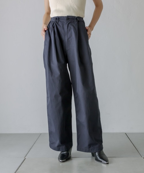 mystic（ミスティック）の「[otonamystic] チノパンツ（チノパンツ・レディース・ベージュ/ネイビー・1/2）」の2枚目の写真