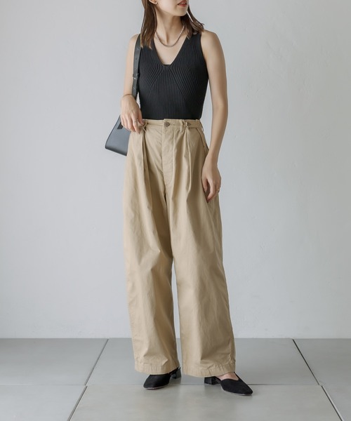 mystic（ミスティック）の「[otonamystic] チノパンツ（チノパンツ・レディース・ベージュ/ネイビー・1/2）」の21枚目の写真