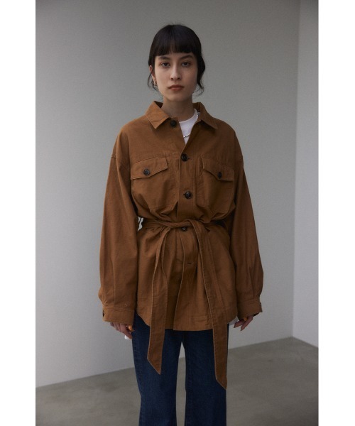 ブラックバイマウジー　loose military shirt jacket 新 ブラックバイマウジーloose military shirt jacket 新