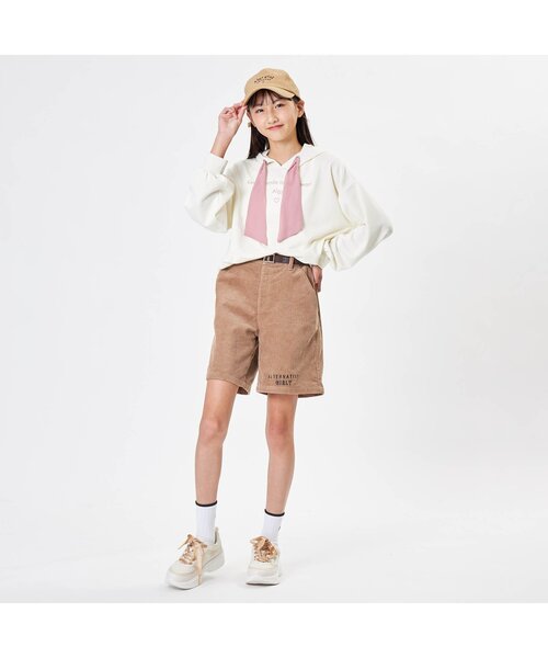 algy（アルジー）の「コーデュロイキャップ（キャップ・キッズ・ベージュ/チャコール/ラベンダー・MEDIUM/SMALL）」の4枚目の写真