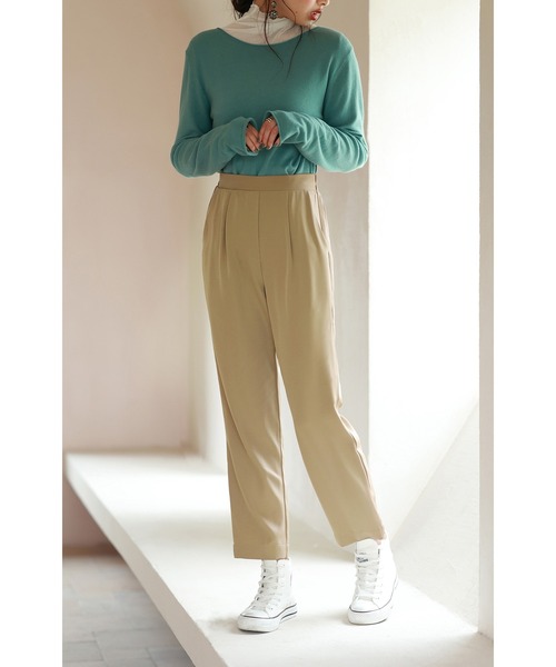 SAISON DE PAPILLON(セゾンドパピヨン)の「イージークロップドパンツ(その他パンツ・レディース・グリーン/ブラウン/ブルー/ブラック・M/S/L/XL)」の9枚目の写真