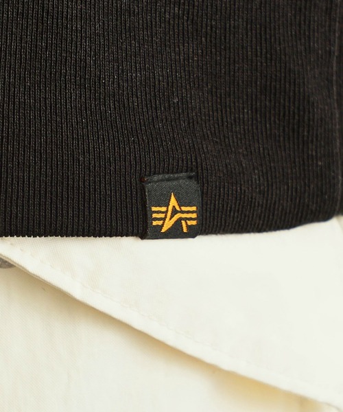 Alpha Industries（アルファインダストリーズ）の「MIL.ACADEMYクルーネック カレッジロゴスウェット（スウェット・メンズ・ホワイト/ブラック/オートミール/ダークグリーン・MEDIUM/LARGE/X-LARGE）」の19枚目の写真