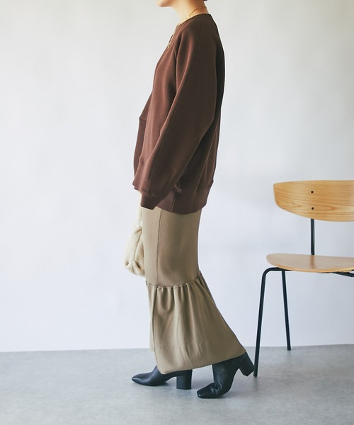 RIVE DROITE（リヴドロワ）の「スクエアトゥが魅力/サイドゴアスクエアショートブーツ（ブーツ・レディース・ブラック/ダークブラウン・24.5/23.5）」の4枚目の写真