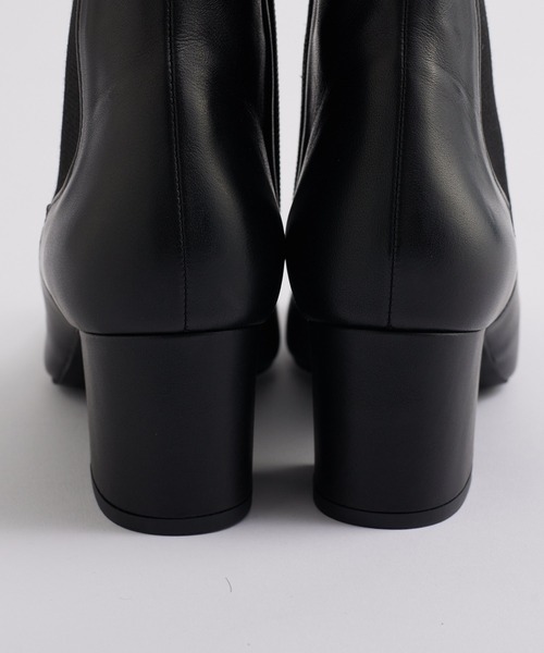 RIVE DROITE（リヴドロワ）の「スクエアトゥが魅力/サイドゴアスクエアショートブーツ（ブーツ・レディース・ブラック/ダークブラウン・24.5/23.5）」の11枚目の写真