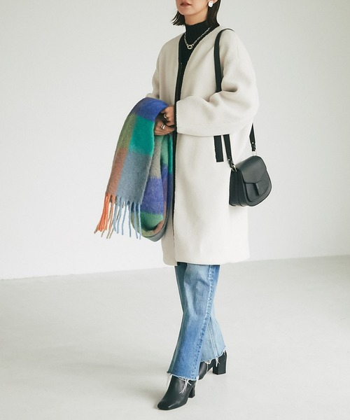 RIVE DROITE（リヴドロワ）の「スクエアトゥが魅力/サイドゴアスクエアショートブーツ（ブーツ・レディース・ブラック/ダークブラウン・24.5/23.5）」の20枚目の写真