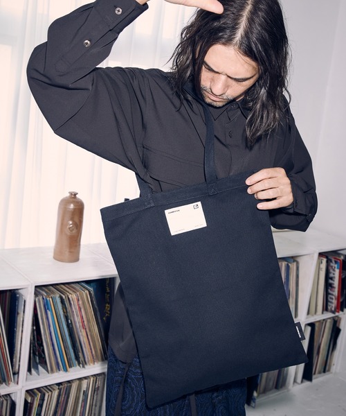 ADAM PATEK(アダムパテック)の「【ADAMPATEK】basic canvas tote bag/ベーシックキャンバストートバッグ(トートバッグ・メンズ・ホワイト/ブラック・フリー)」の3枚目の写真