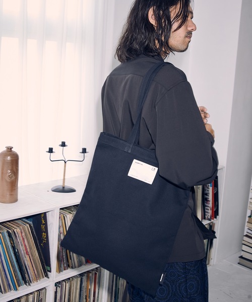 ADAM PATEK(アダムパテック)の「【ADAMPATEK】basic canvas tote bag/ベーシックキャンバストートバッグ(トートバッグ・メンズ・ホワイト/ブラック・フリー)」の15枚目の写真