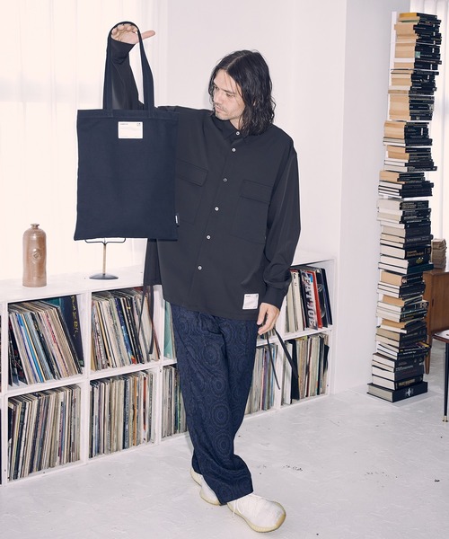 ADAM PATEK(アダムパテック)の「【ADAMPATEK】basic canvas tote bag/ベーシックキャンバストートバッグ(トートバッグ・メンズ・ホワイト/ブラック・フリー)」の13枚目の写真