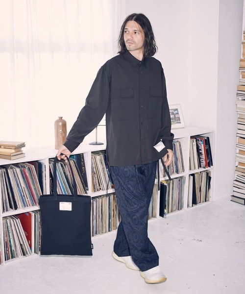 ADAM PATEK(アダムパテック)の「【ADAMPATEK】basic canvas tote bag/ベーシックキャンバストートバッグ(トートバッグ・メンズ・ホワイト/ブラック・フリー)」の18枚目の写真