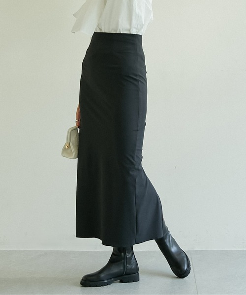 GALLARDAGALANTE（ガリャルダガランテ）の「ハイウエストマキシタイトスカート（スカート・レディース・ホワイト/ブラック・1/2/0）」の7枚目の写真