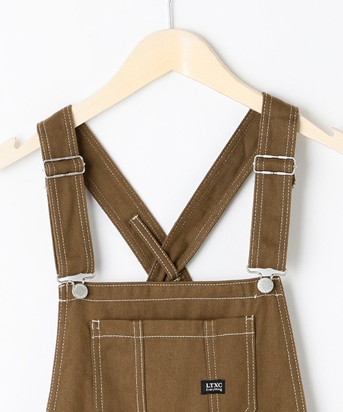 LOVETOXIC(ラブトキシック)の「ショートサロペット(サロペット/オーバーオール・キッズ・ブルー/モカ/グレー・S/L/M/SS)」の5枚目の写真