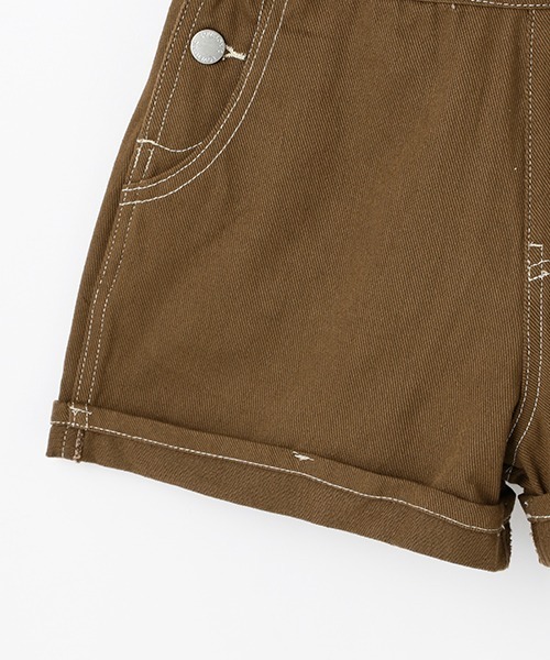 LOVETOXIC(ラブトキシック)の「ショートサロペット(サロペット/オーバーオール・キッズ・ブルー/モカ/グレー・S/L/M/SS)」の7枚目の写真