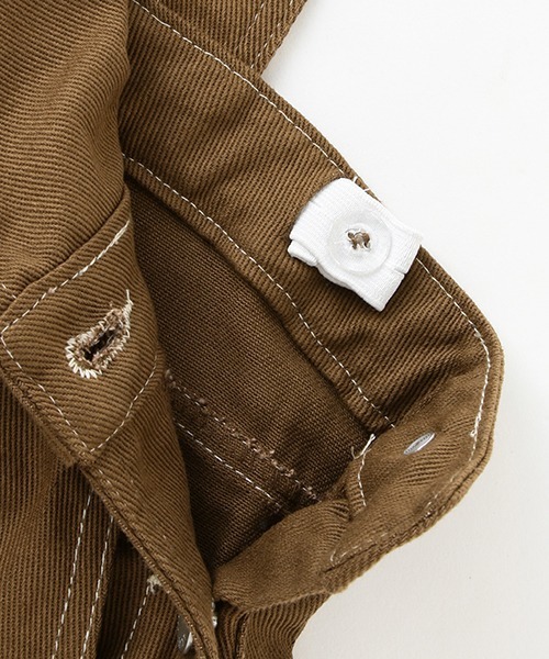 LOVETOXIC(ラブトキシック)の「ショートサロペット(サロペット/オーバーオール・キッズ・ブルー/モカ/グレー・S/L/M/SS)」の9枚目の写真