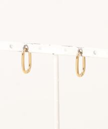 and it_（アンドイット）の「金属アレルギー対応 サージカルステンレス GOLDオーバルピアス（ピアス（両耳用））」