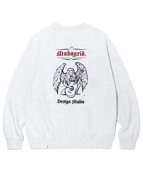 MAHAGRID(マハグリッド)の「『mahagrid/マハグリッド』GUITARIST SWEATSHIRT/ギターリスト スウェットシャツ(スウェット・レディース・ライトグレー/ブラック・M/L)」の2枚目の写真