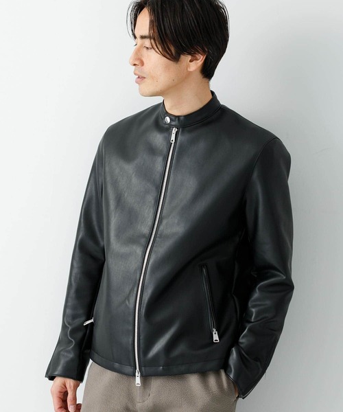 URBAN RESEARCH ROSSO MEN（アーバンリサーチロッソメン）の「『XLサイズあり』ヴィーガンレザーシングルブルゾン（ライダースジャケット・メンズ・ブラック・X-LARGE/LARGE/MEDIUM）」の13枚目の写真