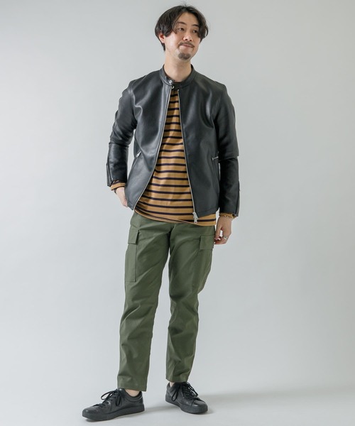 URBAN RESEARCH ROSSO MEN（アーバンリサーチロッソメン）の「『XLサイズあり』ヴィーガンレザーシングルブルゾン（ライダースジャケット・メンズ・ブラック・X-LARGE/LARGE/MEDIUM）」の9枚目の写真