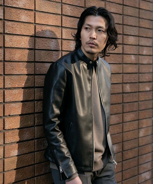 URBAN RESEARCH ROSSO MEN（アーバンリサーチロッソメン）の「『XLサイズあり』ヴィーガンレザーシングルブルゾン（ライダースジャケット・メンズ・ブラック・X-LARGE/LARGE/MEDIUM）」の21枚目の写真