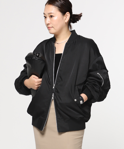 AP STUDIO（エーピーストゥディオ）の「SCENTOF レーヨンコットン MA-1（MA-1・レディース・カーキ/ブラック・FREE）」の16枚目の写真