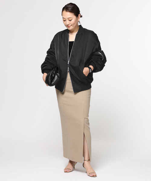 AP STUDIO（エーピーストゥディオ）の「SCENTOF レーヨンコットン MA-1（MA-1・レディース・カーキ/ブラック・FREE）」の19枚目の写真