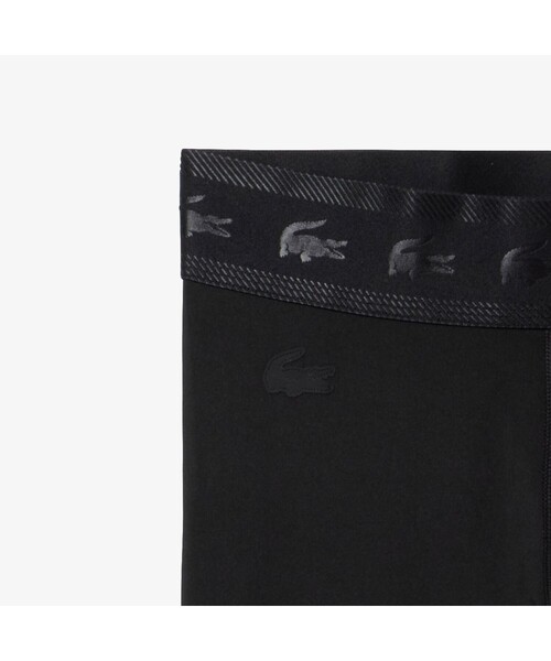 LACOSTE（ラコステ）の「アドレスプリントコンプレッションタイツ（レギンス/スパッツ・レディース・バイオレット/ブラック・S/M/L）」の4枚目の写真