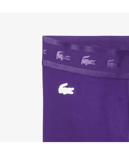 LACOSTE（ラコステ）の「アドレスプリントコンプレッションタイツ（レギンス/スパッツ・レディース・バイオレット/ブラック・S/M/L）」の9枚目の写真
