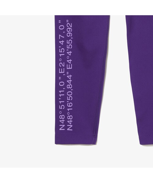 LACOSTE（ラコステ）の「アドレスプリントコンプレッションタイツ（レギンス/スパッツ・レディース・バイオレット/ブラック・S/M/L）」の12枚目の写真